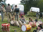 Wagons  drummers at Franklin.jpg (125548 bytes)
